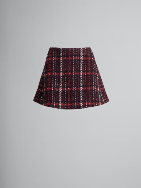 Marni SPECKLED TWEED MINI SKIRT