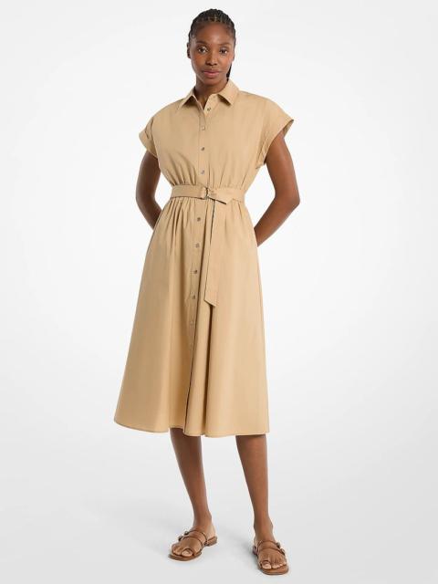 MICHAEL KORS Cotton Poplin Midi Dress