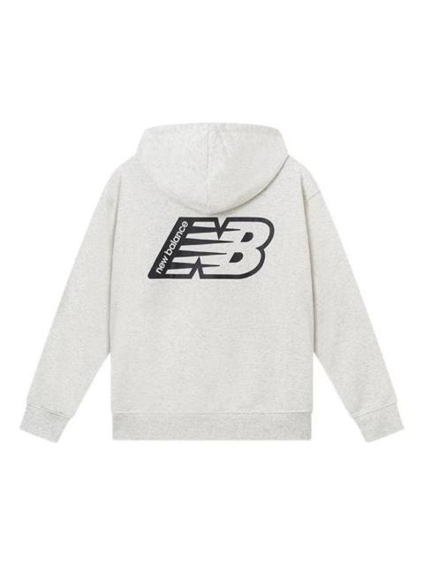New Balance New Balance Essentials Fleece Hoodie 'White Black' NC5CC3F281-SAH