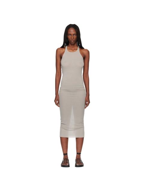 Rick Owens Off-White Temple Tank Midi Dress