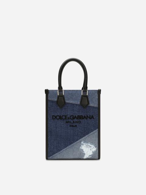 Dolce & Gabbana Small patchwork denim bag