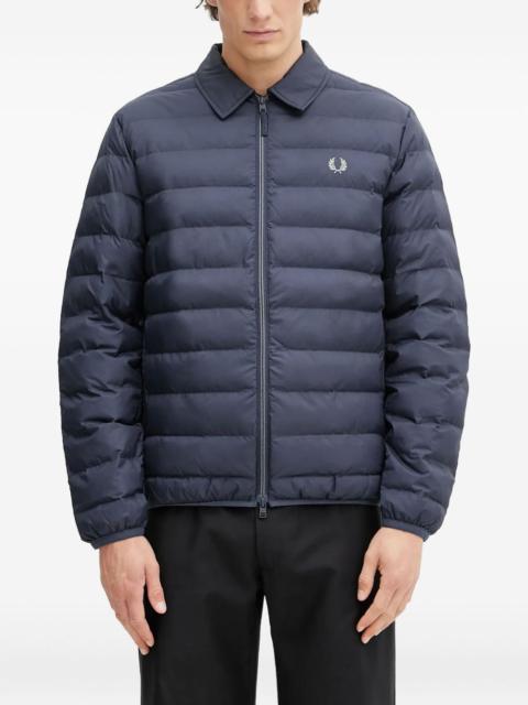 Fred Perry logo-embroidererd padded jacket