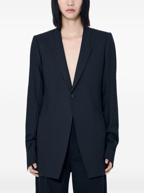 Rick Owens single-breasted buttoned blazer