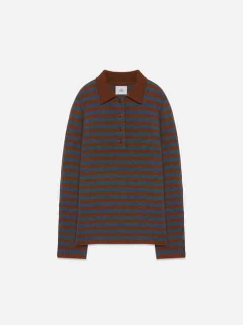 The Elder Statesman AURORA STRIPE POLO