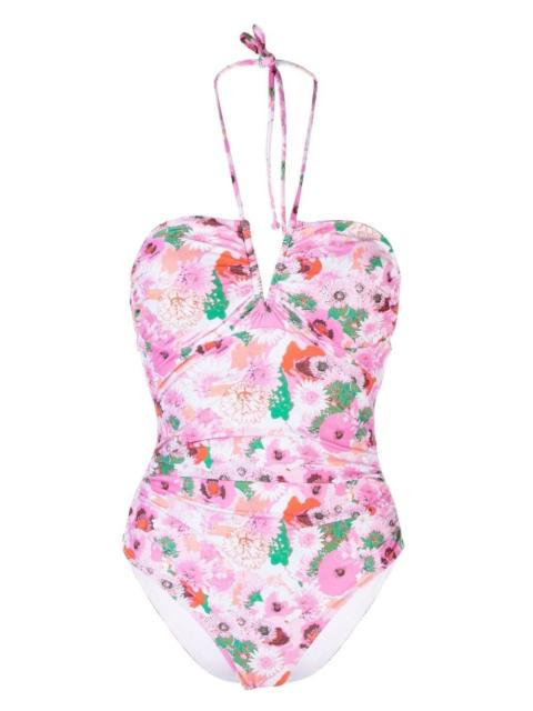 GANNI floral-print swimsuit