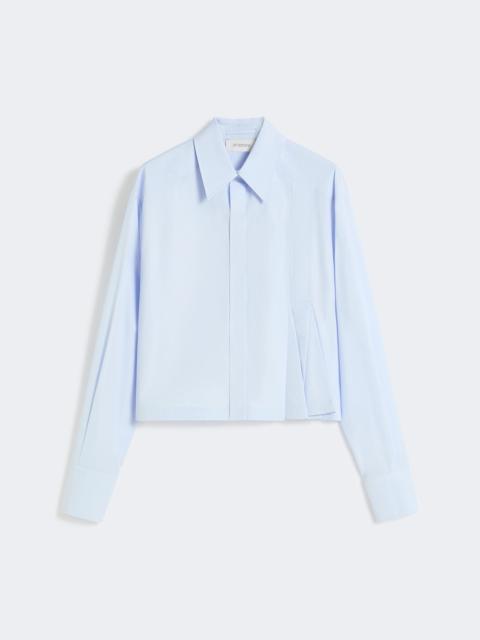 Sportmax Cropped poplin shirt with asymmetrical pleats - AVIO