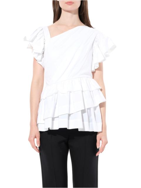 Alexander McQueen Shoulder Top in White