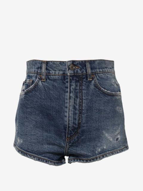 Dolce & Gabbana distressed-effect mini shorts