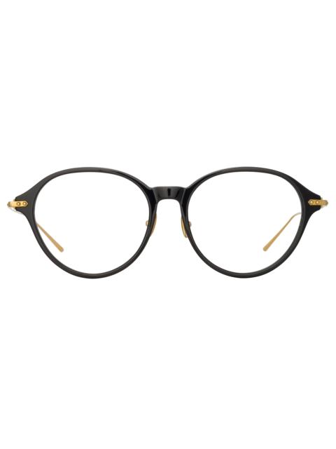 PEARCE OVAL OPTICAL FRAME IN BLACK (ASIAN FIT)