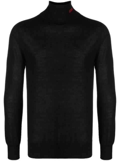 032c fine-knit roll-neck jumper