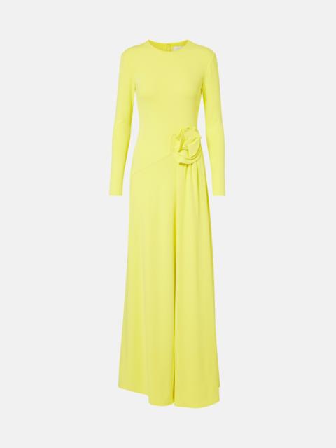 ROLAND MOURET Floral-appliqué gown