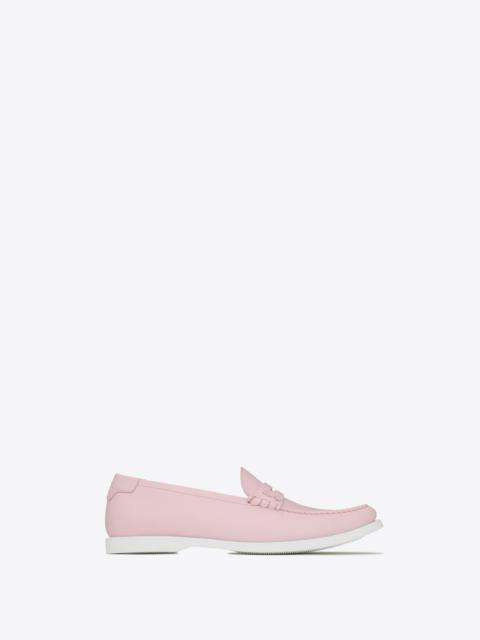 SAINT LAURENT le loafer monogram penny slippers in smooth leather