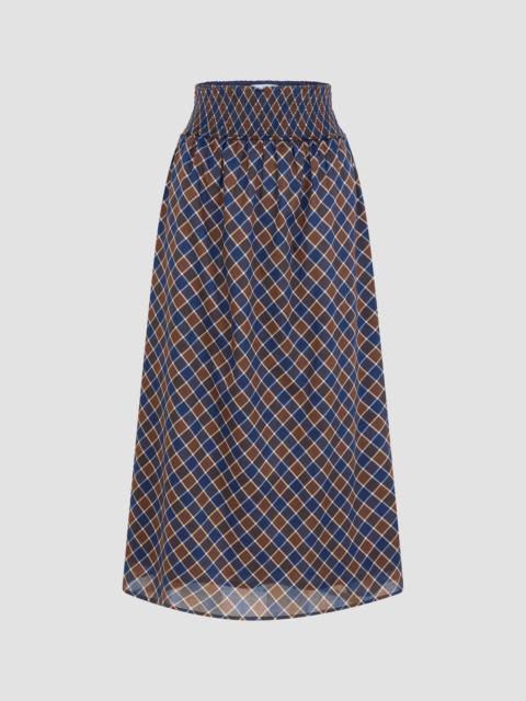 Hill House Home Women's The Delphine Nap Skirt - Wilshire Plaid Chocolate