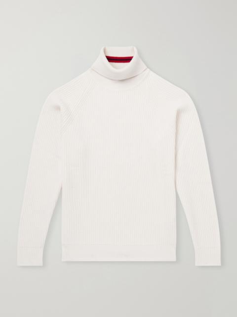 Canali Ribbed Cashmere Rollneck Sweater