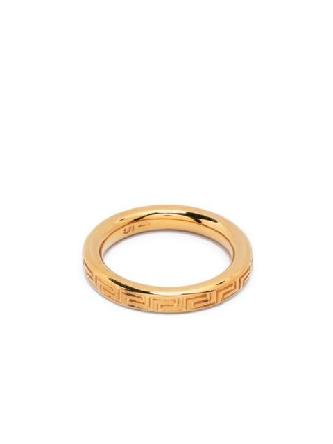 VERSACE Greca engraved ring