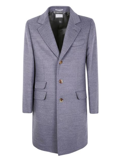 three-button patch-pocket coat