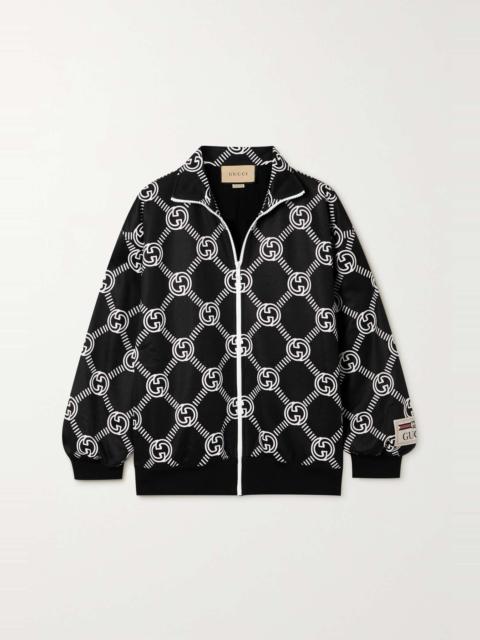 GUCCI Printed jersey track jacket