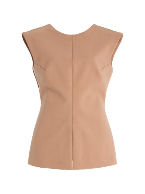 RÓHE Curved Open-Back Top pink