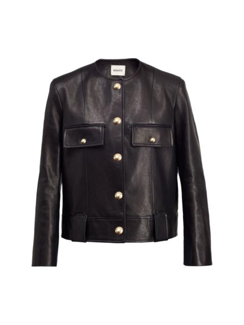 KHAITE The Laybin leather jacket