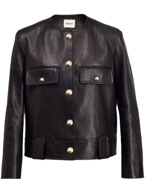 KHAITE The Laybin leather jacket