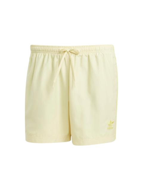 adidas adidas Adicolor 3-Stripes 5-Inch Swim Shorts Powder Yellow
