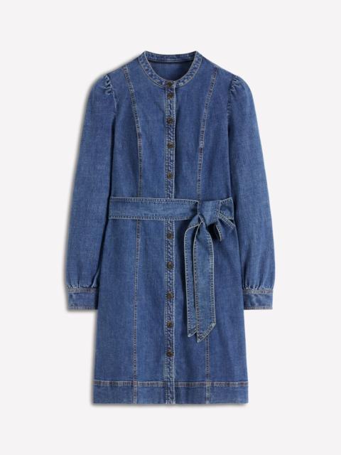 BODEN Bre Denim Short Dress-Mid Vintage Denim