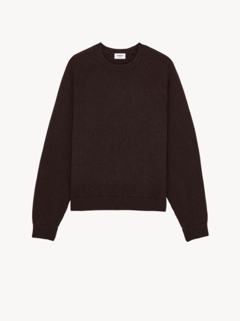 SAINT LAURENT SWEATER IN RIB-KNIT CASHMERE