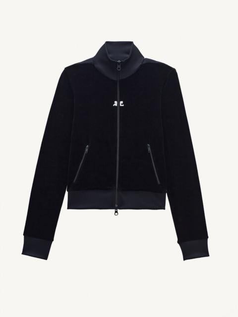 courrèges VELVET JOGGING JACKET