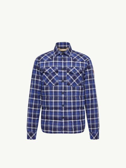 Moncler Grenoble Gelt Check Cotton Blend Down Shirt Jacket