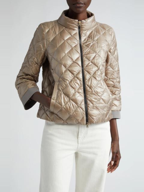 Diamond Quilt Ultralight Nylon Down Jacket