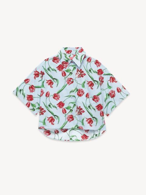 KENZO 'KENZO Tulip' short sleeve shirt in cotton poplin