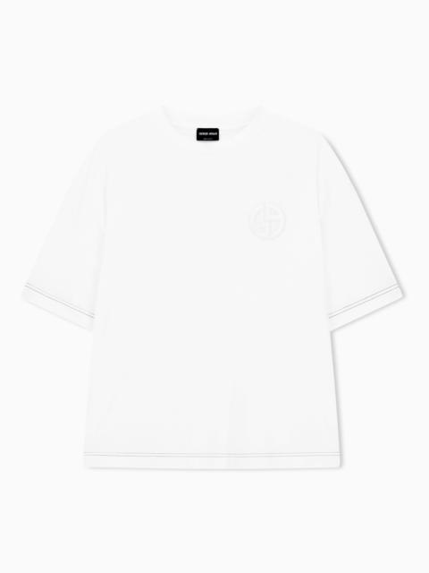 GIORGIO ARMANI COTTON-INTERLOCK T-SHIRT DENIM COLLECTION