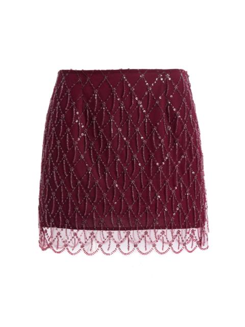 ROTATE Sequined Mini Skirt