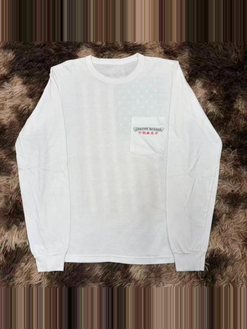 Chrome Hearts Chrome Hearts Back Flag Print Long Sleeve Top