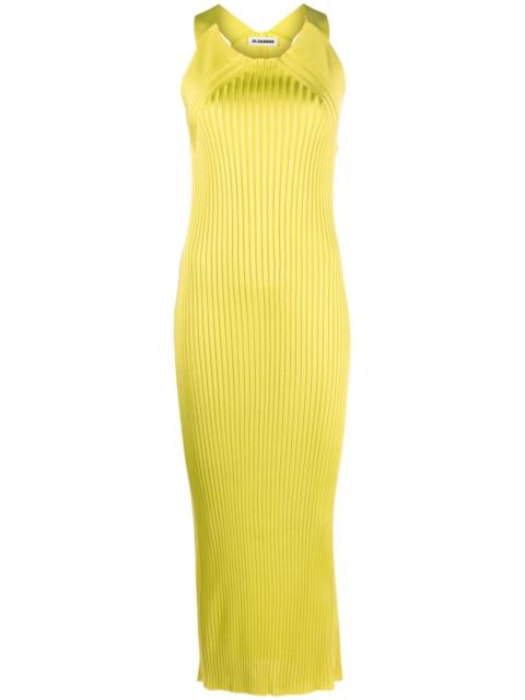 sleeveless ribbed maxi dress