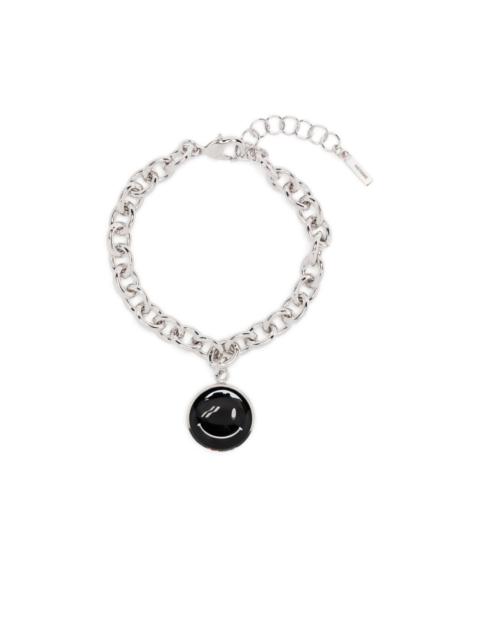 We11done smiley-face chain-link bracelet