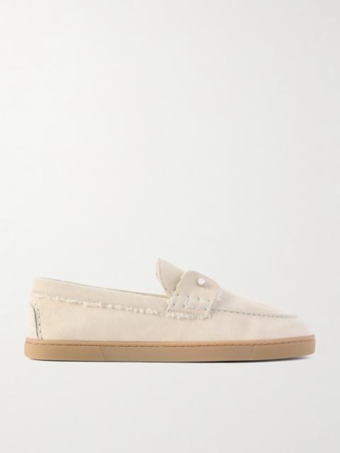 Christian Louboutin Chambeliboat Shearling-lined Suede Loafers