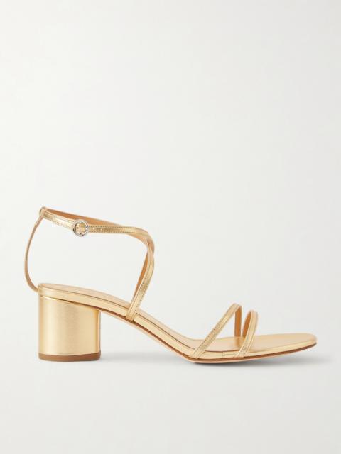 Aeyde Mirella Metallic-leather Sandals