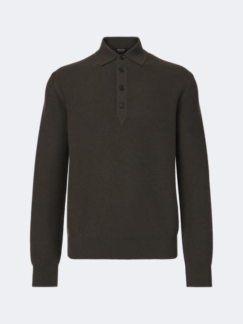 ZEGNA Cashmere polo sweater