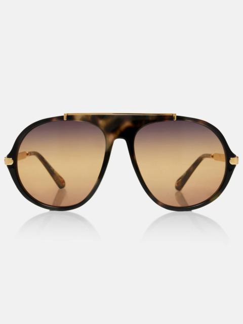 Chloé Aly Combi aviator sunglasses
