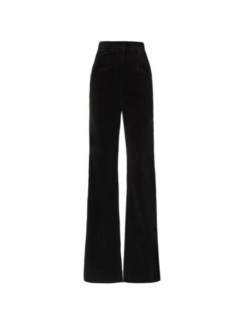 COSTARELLOS Avice velvet wide-leg trousers