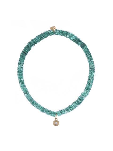 SYDNEY EVAN Small Single Stone Green Aventurine Charm Bracelet