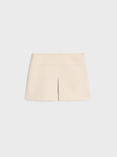 ミニスカート Celine Trapeze Mini Skirt In Wool Natte CELINE trapeze mini skirt in double faced wool twill