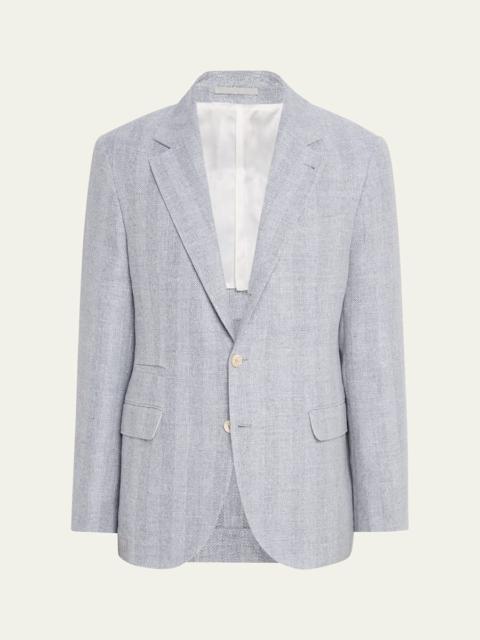 Brunello Cucinelli Men's Linen, Silk and Wool Woven Sport Coat