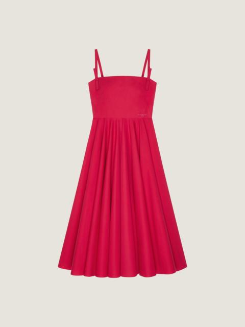 Givenchy SLICED LONG DRESS IN POPLIN WITH BOWS