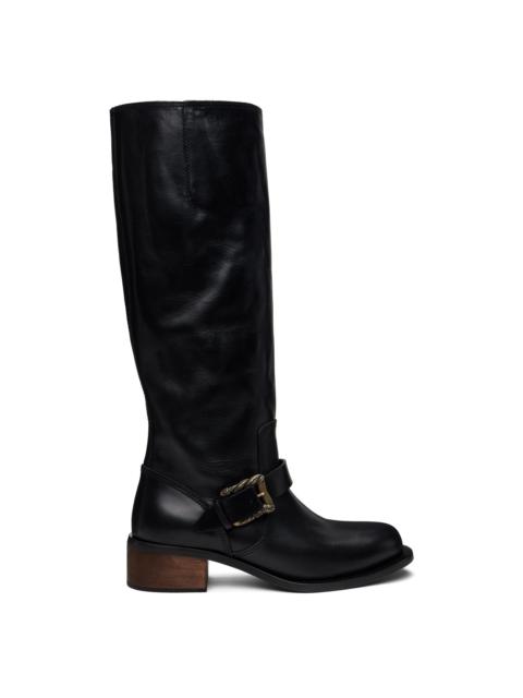 Enfants Riches Déprimés Black Motorcycle Boots