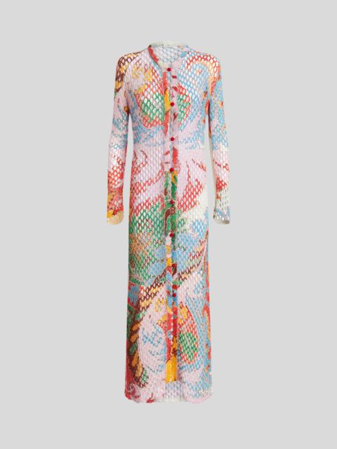 Etro MAXI CROCHETED YARN CARDIGAN