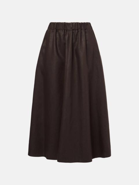 Brunello Cucinelli Linen midi skirt