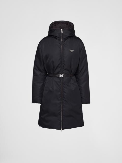 Prada Hooded Re-Nylon down coat