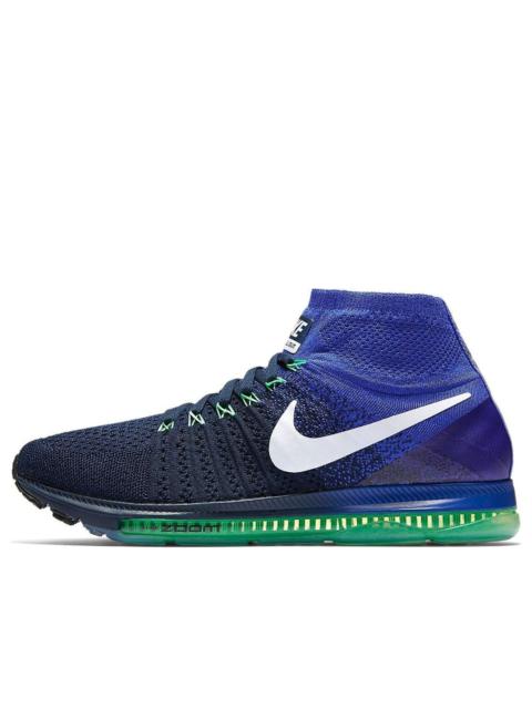 Nike Nike All Out Flyknit 'College Navy White Black Electro Green' 844134-404